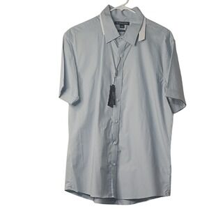 MICHAEL Michael Kors Light Blue Casual Button Down Shirt Size XL‎ New